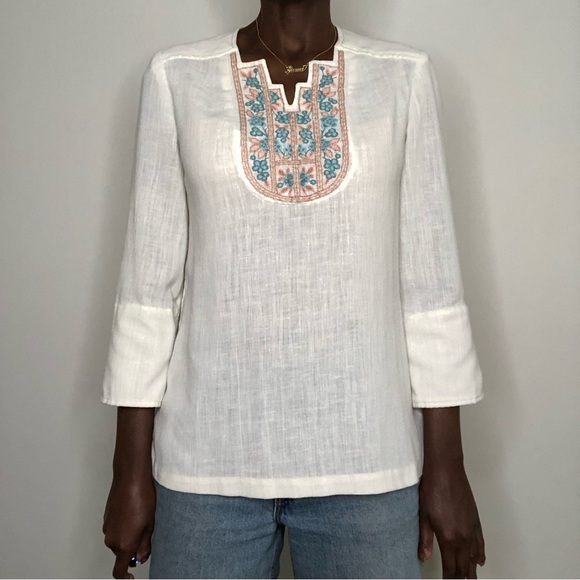 VINTAGE | RAG O’ MUFFIN Boho Hippie Tunic Blouse Top - Picture 4 of 8